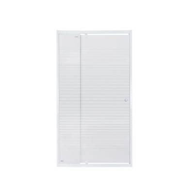 Будкрам купить Душевая дверь в нишу Qtap Pisces WHI209-1.CP5 90-100x185 см, стекло Pattern 5 мм