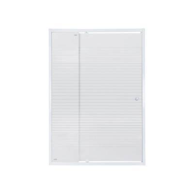 Будкрам купить Душевая дверь в нишу Qtap Pisces WHI2013-14.CP5 130-140x185 см, стекло Pattern 5 мм