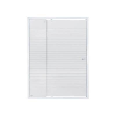 Будкрам купить Душевая дверь в нишу Qtap Pisces WHI2014-15.CP5 140-150x185 см, стекло Pattern 5 мм