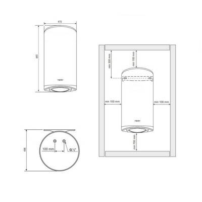 Будкрам купить Водонагреватель Tesy Modeсo Classic 80 л, мокрый ТЭН 2,0 кВт (GCV804720C21TSR) 302444 Водонагреватель Tesy Modeсo Classic 80 л, мокрый ТЭН 2,0 кВт (GCV804720C21TSR) 302444 2