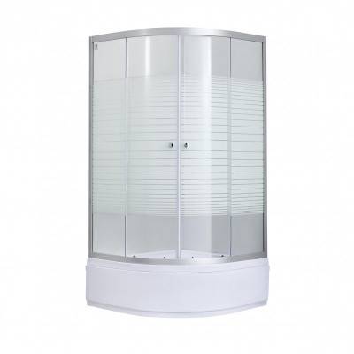 Будкрам купити Душова кабіна Lidz Wieza SC90x90.SAT.MID.L, скло Linie 4 мм