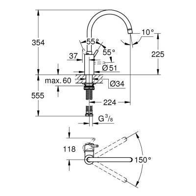 Будкрам купить Смеситель для кухни Grohe Concetto 32661DC3 Смеситель для кухни Grohe Concetto 32661DC3 2