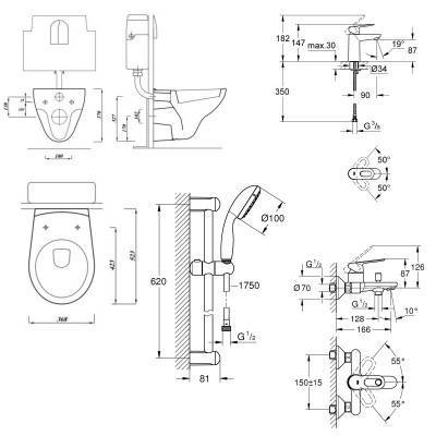 Будкрам купити Великий набір для дому Grohe Mega Bundle 39400MB1 Великий набір для дому Grohe Mega Bundle 39400MB1 11