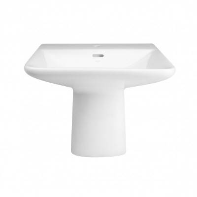 Будкрам купить Раковина подвесная моноблок Qtap Aquarius 630х515х490 White с донным клапаном QT2111WL425W Раковина подвесная моноблок Qtap Aquarius 630х515х490 White с донным клапаном QT2111WL425W 3