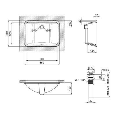 Будкрам купить Раковина Qtap Stork 555х410х200 White с донным клапаном QT1511LU022W Раковина Qtap Stork 555х410х200 White с донным клапаном QT1511LU022W 2