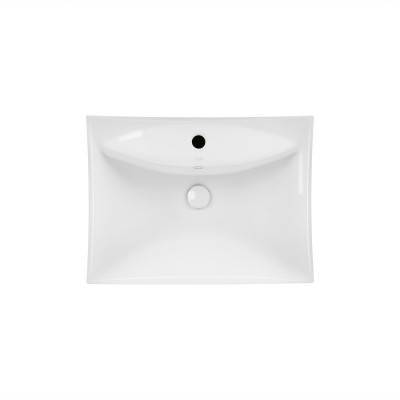 Будкрам купити Раковина підвісна моноблок Qtap Presto 600х450х405mm White з донним клапаном QT2411G822W Раковина підвісна моноблок Qtap Presto 600х450х405mm White з донним клапаном QT2411G822W 3