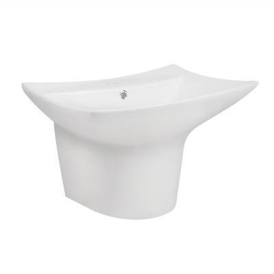 Будкрам купити Раковина підвісна моноблок Qtap Presto 600х450х405mm White з донним клапаном QT2411G822W Раковина підвісна моноблок Qtap Presto 600х450х405mm White з донним клапаном QT2411G822W 4