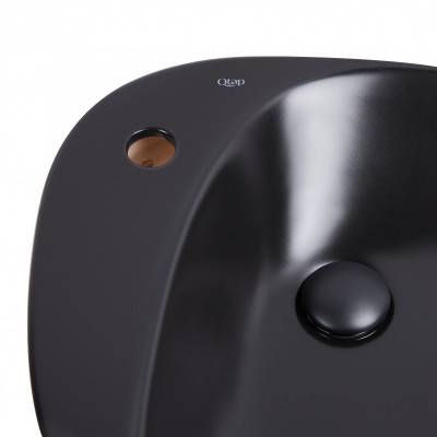 Будкрам купити Раковина-чаша Qtap Leo 695х460х115 Matt black з донним клапаном QT1111A089TMB Раковина-чаша Qtap Leo 695х460х115 Matt black з донним клапаном QT1111A089TMB 5