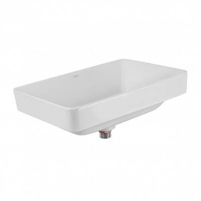 Будкрам купити Раковина Qtap Crow 500x350x180 White з донним клапаном QT0511L582W Раковина Qtap Crow 500x350x180 White з донним клапаном QT0511L582W 3