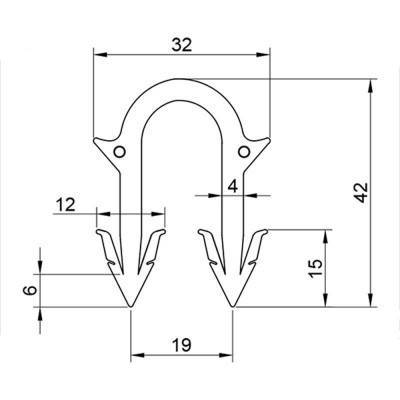 Будкрам купити Скоба якірна Icma (UA) для підлоги, червона Скоба якірна Icma (UA) для підлоги, червона 2