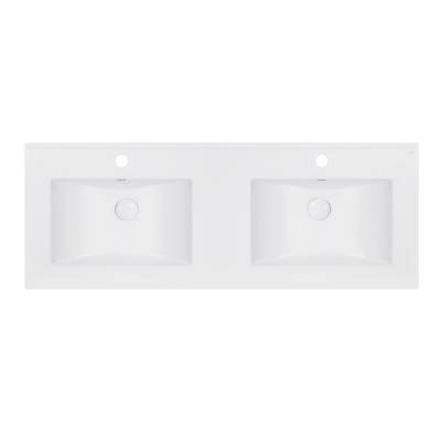 Будкрам купить Раковина двойная Qtap Albatross ED 1200х460х180 White с донным клапаном QT01119120EDW