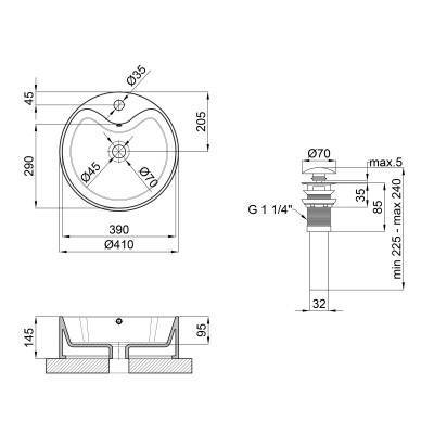 Будкрам купить Раковина-чаша Qtap Scorpio 400x400x140 Matt black с донным клапаном QT14113018BMBMB Раковина-чаша Qtap Scorpio 400x400x140 Matt black с донным клапаном QT14113018BMBMB 2