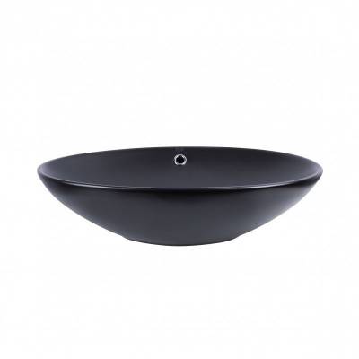 Будкрам купити Раковина-чаша Qtap Dove 625х415х150 Matt black з донним клапаном QT063077MBMB Раковина-чаша Qtap Dove 625х415х150 Matt black з донним клапаном QT063077MBMB 3