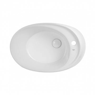 Будкрам купить Раковина-чаша Qtap Scorpio 590х380х190 White с донным клапаном QT14111037W
