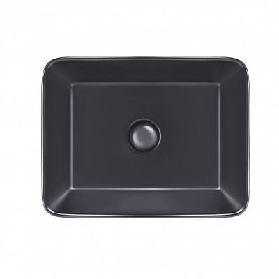 Будкрам купити Раковина-чаша Qtap Tern 475х370х140 Matt black з донним клапаном QT172074MBMB