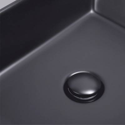 Будкрам купить Раковина-чаша Qtap Tern 475х370х140 Matt black с донным клапаном QT172074MBMB Раковина-чаша Qtap Tern 475х370х140 Matt black с донным клапаном QT172074MBMB 5