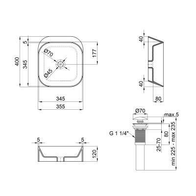 Будкрам купити Раковина-чаша Qtap Scorpio 350х390х120 White з донним клапаном QT14112241W Раковина-чаша Qtap Scorpio 350х390х120 White з донним клапаном QT14112241W 2