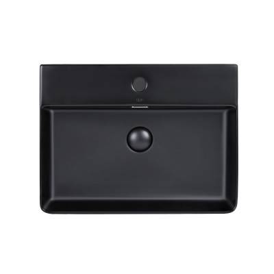 Будкрам купить Раковина Qtap Nando LT 600х420х120 Matt black с донным клапаном QT12112173MBMB