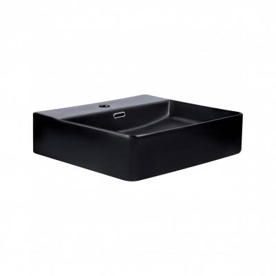 Будкрам купить Раковина Qtap Nando LT 500х420х120 Matt black с донным клапаном QT12112173SMBMB Раковина Qtap Nando LT 500х420х120 Matt black с донным клапаном QT12112173SMBMB 4