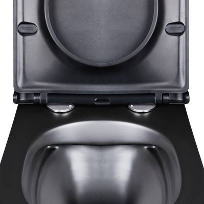 Будкрам купити Унітаз підвісний Qtap Virgo безободковий з сидінням Soft-close QT1833051ERMB Унітаз підвісний Qtap Virgo безободковий з сидінням Soft-close QT1833051ERMB 5