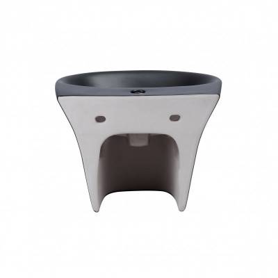 Будкрам купить Раковина подвесная моноблок Qtap Virgo 550х430х400 Matt black с донным клапаном QT1811037GMB Раковина подвесная моноблок Qtap Virgo 550х430х400 Matt black с донным клапаном QT1811037GMB 5