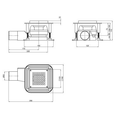 Будкрам купить Трап Qtap Aquarius BLA6011304 точечный с комбинированным затвором и нержавеющей решеткой Трап Qtap Aquarius BLA6011304 точечный с комбинированным затвором и нержавеющей решеткой 2