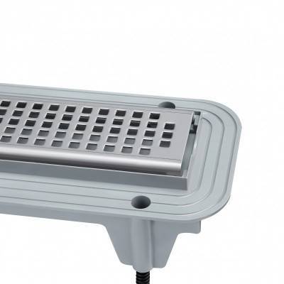 Будкрам купить Трап Qtap Aquarius CRM50800304 линейный с комбинированным затвором и нержавеющей решеткой Трап Qtap Aquarius CRM50800304 линейный с комбинированным затвором и нержавеющей решеткой 3