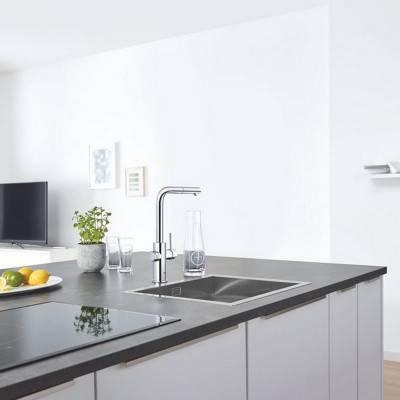 Будкрам купить Смеситель для кухни с фильтром Grohe Blue Home 31539000 Смеситель для кухни с фильтром Grohe Blue Home 31539000 6
