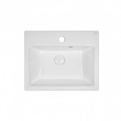 Будкрам купить Раковина подвесная моноблок Qtap Tern 465х385х370 White с донным клапаном QT1711G803W Раковина подвесная моноблок Qtap Tern 465х385х370 White с донным клапаном QT1711G803W 3