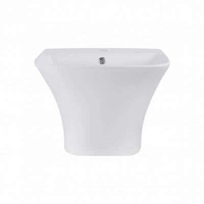 Будкрам купить Раковина подвесная моноблок Qtap Crow 500х400х385 White с донным клапаном QT0511G815W