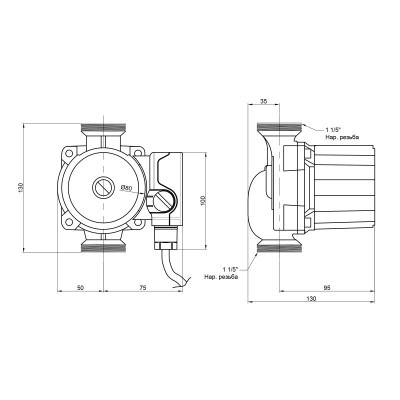 Будкрам купить Насос циркуляционный Womar LRS 25/40/130 Насос циркуляционный Womar LRS 25/40/130 2