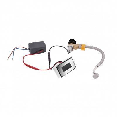 Будкрам купить Панель смыва для писсуара Qtap Scorpio с ИК датчиком QT146601ACCHR Chrome/Black