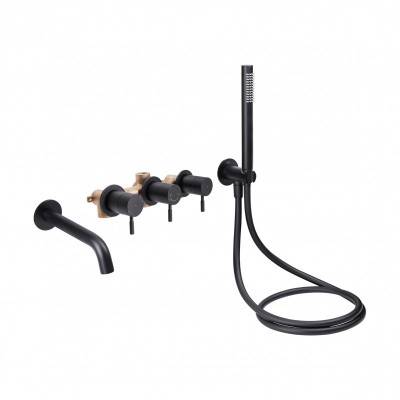 Будкрам купить Смеситель скрытого монтажа для ванны Qtap Scorpio 3350105GB на два потребителя