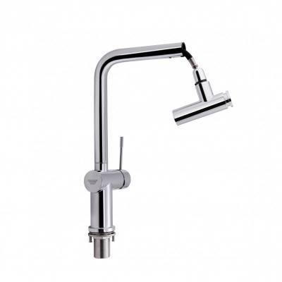 Будкрам купити Змішувач для кухні Qtap Scorpio 9050105FC з висувним виливом Змішувач для кухні Qtap Scorpio 9050105FC з висувним виливом 3