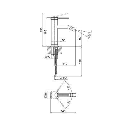 Будкрам купить Смеситель для биде Qtap Robin 2060102B Смеситель для биде Qtap Robin 2060102B 2