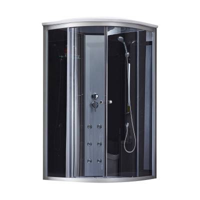 Будкрам купити Гідромасажний бокс Lidz Tani SBM100x100.SAT.HIGH.GR, скло тоноване 4 мм без піддону