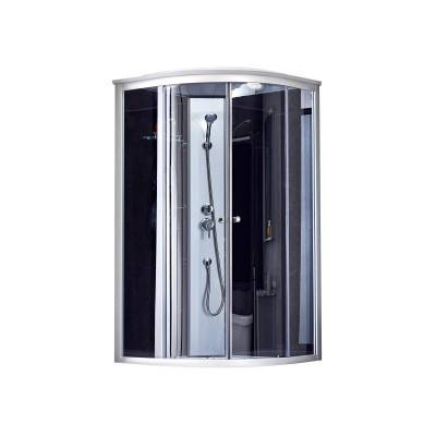 Будкрам купити Душовий бокс Lidz Tani SB80x80.SAT.HIGH.GR, скло тоноване 4 мм без піддону