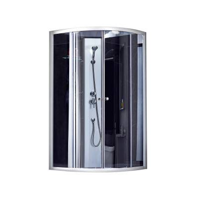 Будкрам купити Душовий бокс Lidz Tani SB80x80.SAT.LOW.GR, скло тоноване 4 мм без піддону