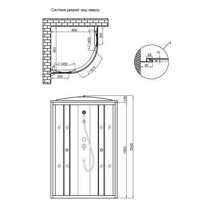 Будкрам купить Душевой бокс Lidz Tani SB90x90.SAT.LOW.FR, стекло Frost 4 мм без поддона Душевой бокс Lidz Tani SB90x90.SAT.LOW.FR, стекло Frost 4 мм без поддона 2