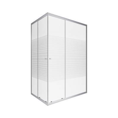 Будкрам купити Душова кабіна Lidz Wiezak SC120x80.SAT.LOW.L, скло Linie 4 мм без піддону