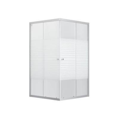 Будкрам купить Душевая кабина Lidz Wiezak SC90x90.SAT.LOW.L, стекло Linie 4 мм без поддона