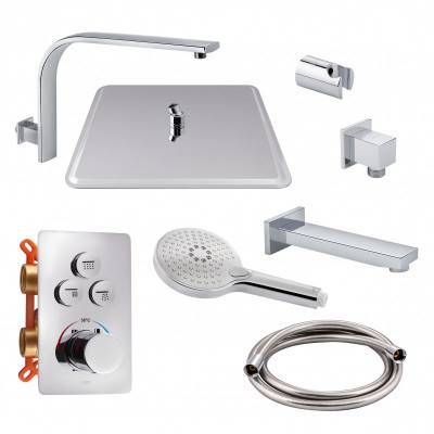 Будкрам купить Термостатическая душевая система скрытого монтажа Qtap Votice QT6443T105NKCSET