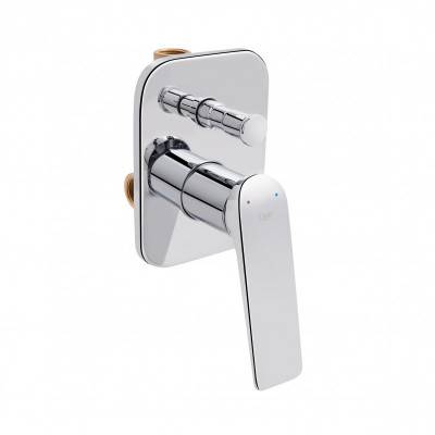 Будкрам купить Смеситель скрытого монтажа для душа Qtap Vlasta 6028102NC на два потребителя