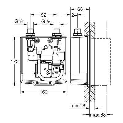 Будкрам купить Внутренняя часть смесителя Grohe Eurosmart Cosmopolitan E 36336001 Внутренняя часть смесителя Grohe Eurosmart Cosmopolitan E 36336001 2