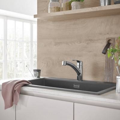 Будкрам купити Змішувач для кухні з висувним виливом Grohe Eurosmart 30305001 Змішувач для кухні з висувним виливом Grohe Eurosmart 30305001 5