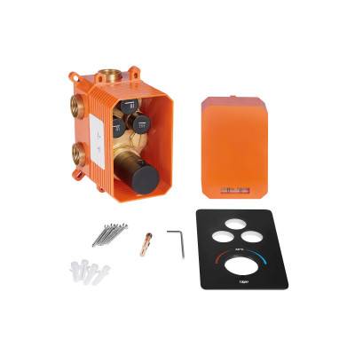 Будкрам купить Смеситель термостатический скрытого монтажа для душа Qtap Votice 6443T105NKB на три потребителя Смеситель термостатический скрытого монтажа для душа Qtap Votice 6443T105NKB на три потребителя 5