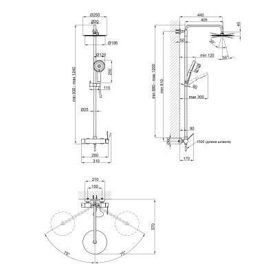 Будкрам купити Душова система Qtap Scorpio 51105OGС Душова система Qtap Scorpio 51105OGС 2