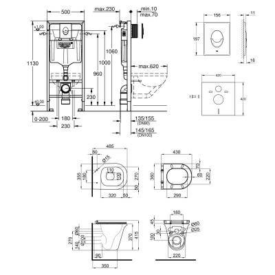 Будкрам купить Набор инсталляция 4 в 1 Grohe Rapid SL 38721001 + унитаз с сиденьем Qtap Virgo QT1833051ERW Набор инсталляция 4 в 1 Grohe Rapid SL 38721001 + унитаз с сиденьем Qtap Virgo QT1833051ERW 2