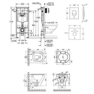 Будкрам купить Набор инсталляция 4 в 1 Grohe Rapid SL 38721001 + унитаз с сиденьем Qtap Aries QT0333063ERW Набор инсталляция 4 в 1 Grohe Rapid SL 38721001 + унитаз с сиденьем Qtap Aries QT0333063ERW 2