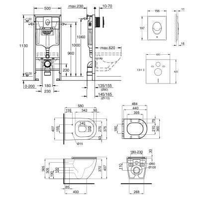 Будкрам купить Набор инсталляция 4 в 1 Grohe Rapid SL 38722001 + унитаз с сиденьем Qtap Robin QT13332141ERW Набор инсталляция 4 в 1 Grohe Rapid SL 38722001 + унитаз с сиденьем Qtap Robin QT13332141ERW 2